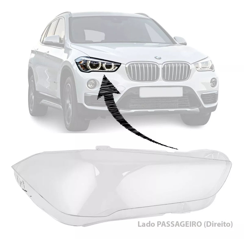 Lente Farol Bmw X1 2016 2017 2018 2019 Direito Passageiro